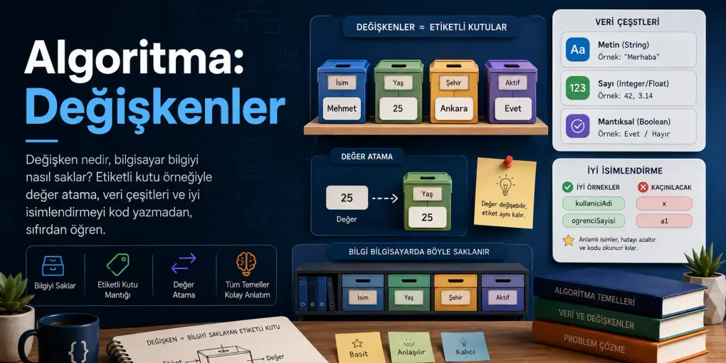 Algoritma: Değişkenler
