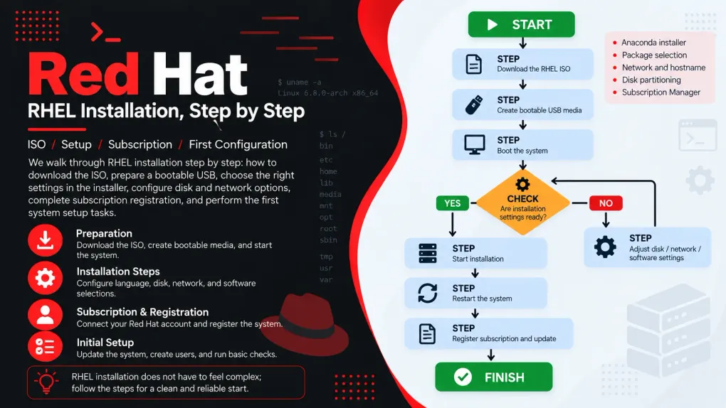 Red Hat: Installing RHEL Step by Step