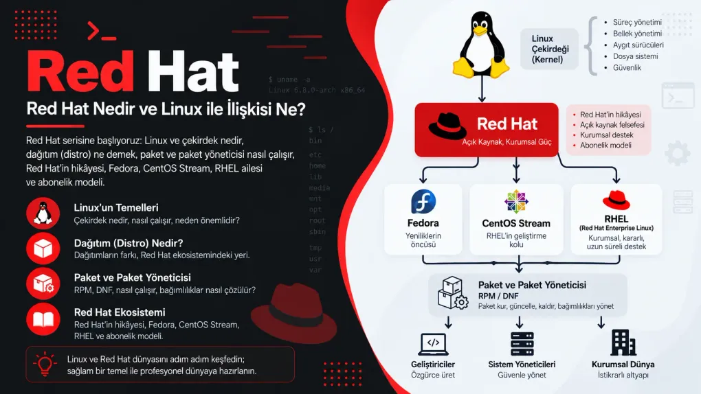 Red Hat: Red Hat Nedir ve Linux ile İlişkisi Ne?