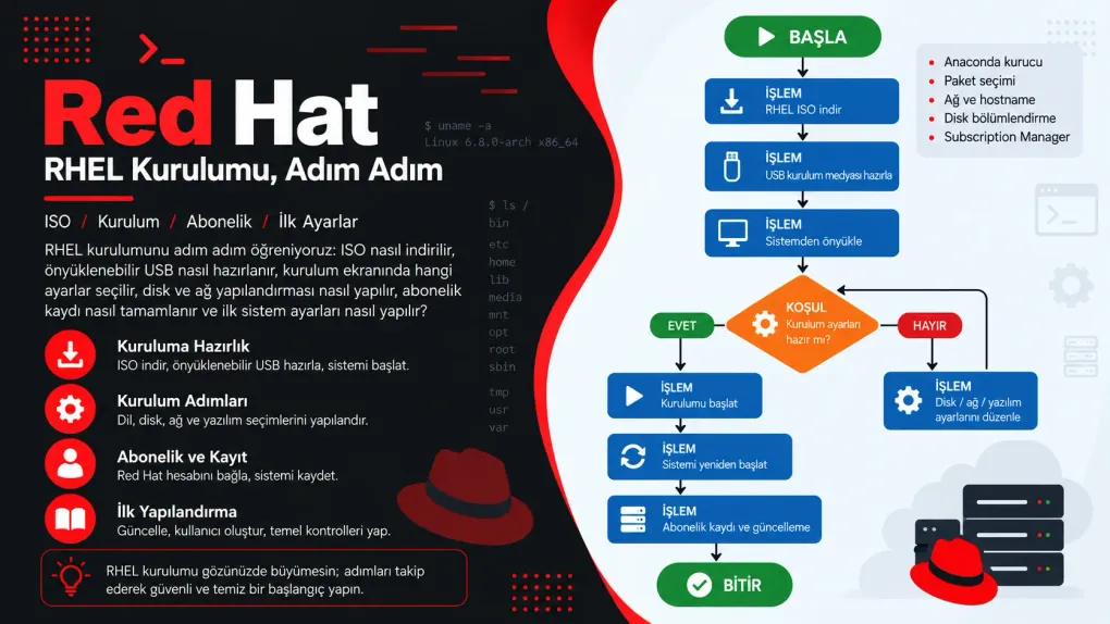 Red Hat: RHEL Kurulumu, Adım Adım